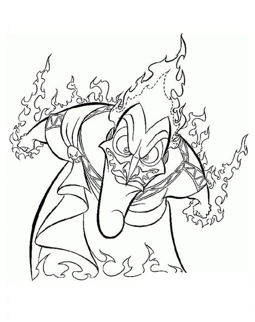 Desenhos de Desenhe o hades malvado para colorir