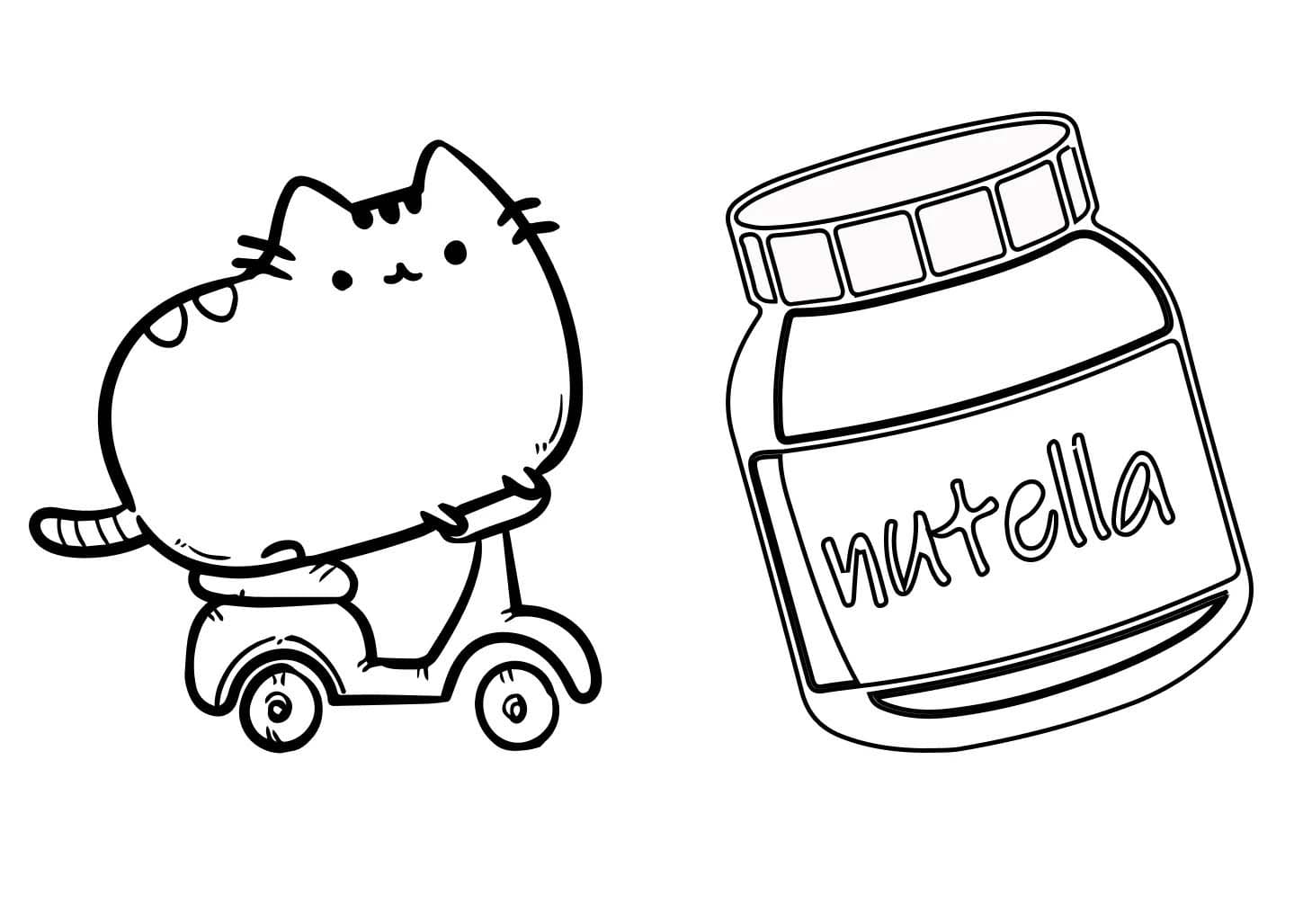 Desenhos de Desenho imprimir Nutella para colorir