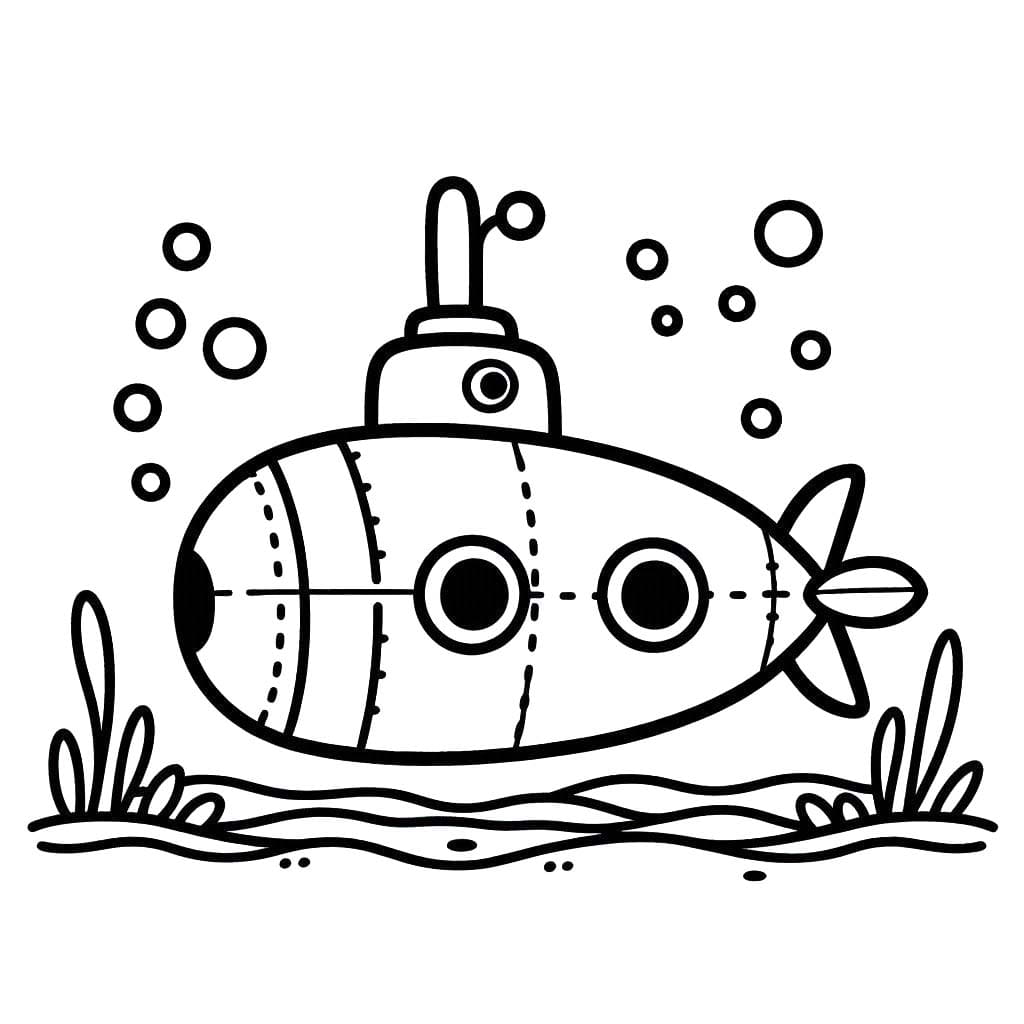 Desenhos de Submarino 1 para colorir