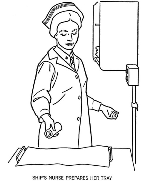 Desenhos de Desenhar Enfermeira imprimir para colorir