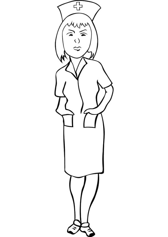 Desenhos de Desenho de Enfermeira para colorir