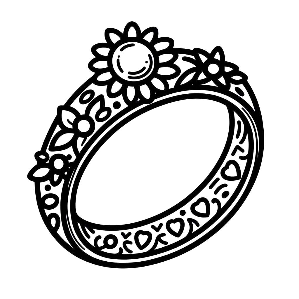 Desenhos de Anel 3 para colorir