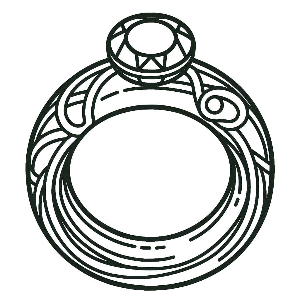 Desenhos de Anel 4 para colorir