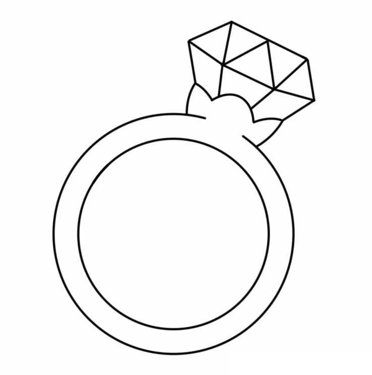 Desenhos de Anel básico para colorir