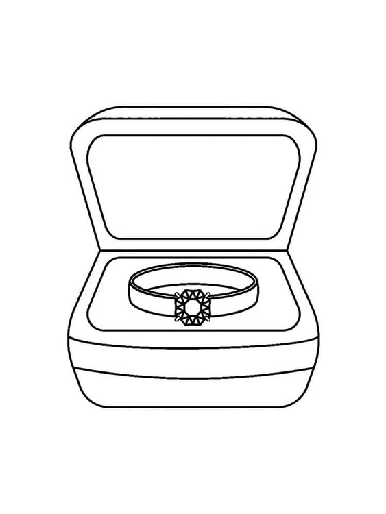 Desenhos de Anel gratuita para crianças para colorir