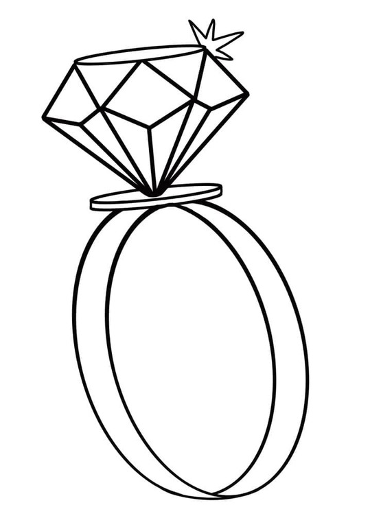 Desenhos de Anel gratuita para colorir