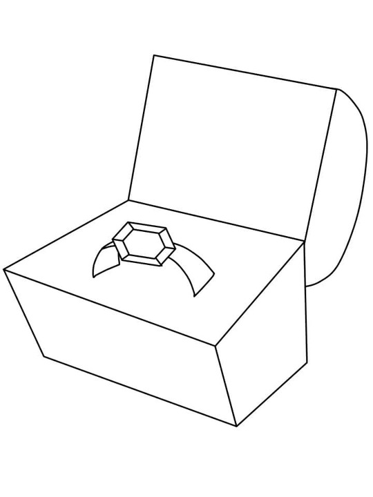 Desenhos de Anel para crianças para colorir