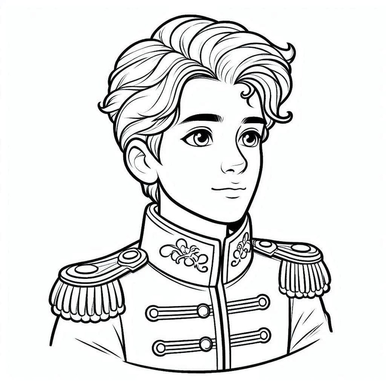 Bem básico Príncipe para colorir