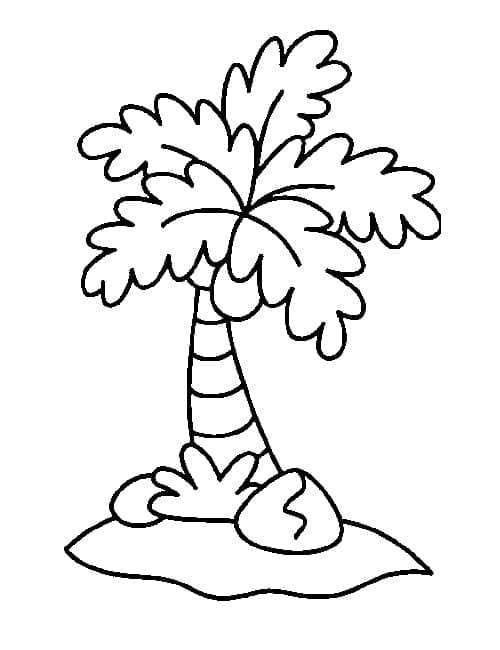 Desenhos de Desenhar Ilha fácil para colorir