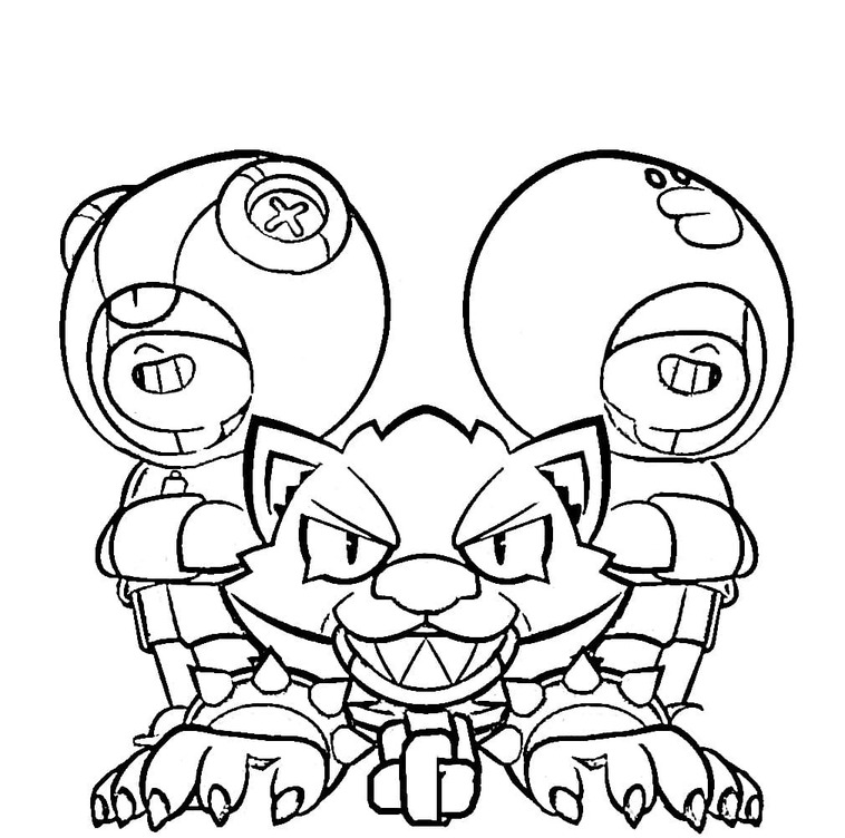 Desenhos de Desenhar Leon Brawl Stars 2 para colorir