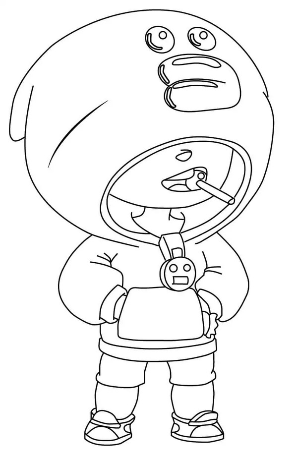 Desenhos de Desenhar Leon Brawl Stars 5 para colorir