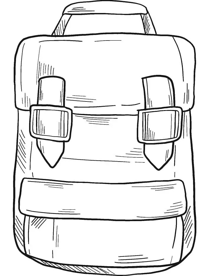 Desenhar Mochila grátis para crianças para colorir