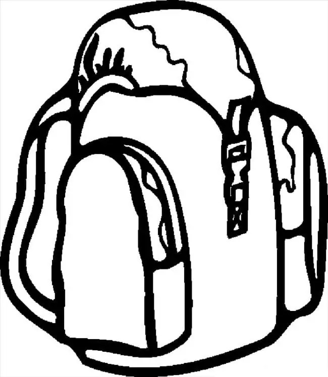 Desenhar Mochila para imprimir para colorir