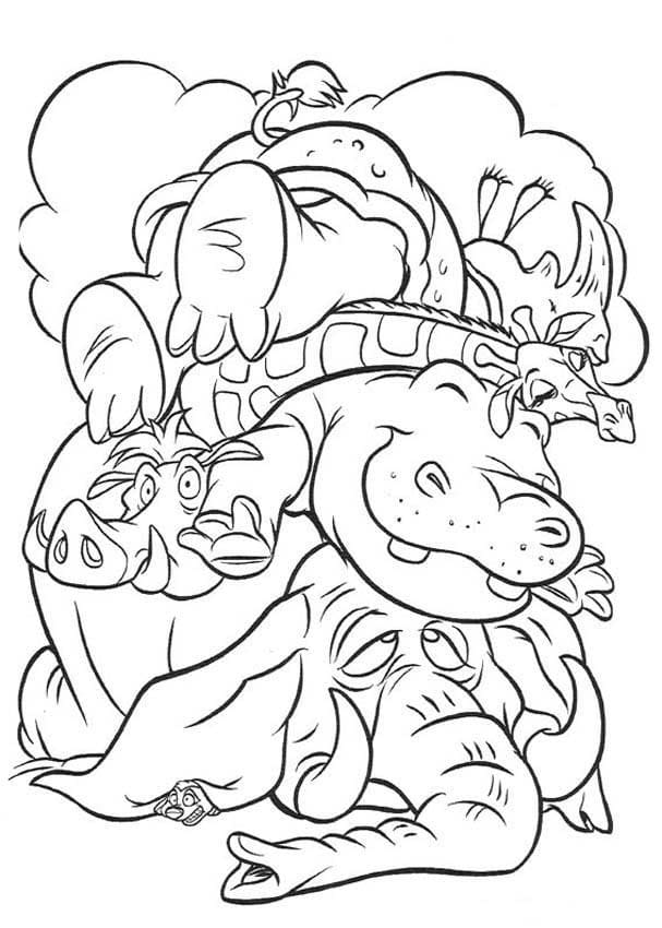 Desenhos de Desenhar Safari 2 para colorir