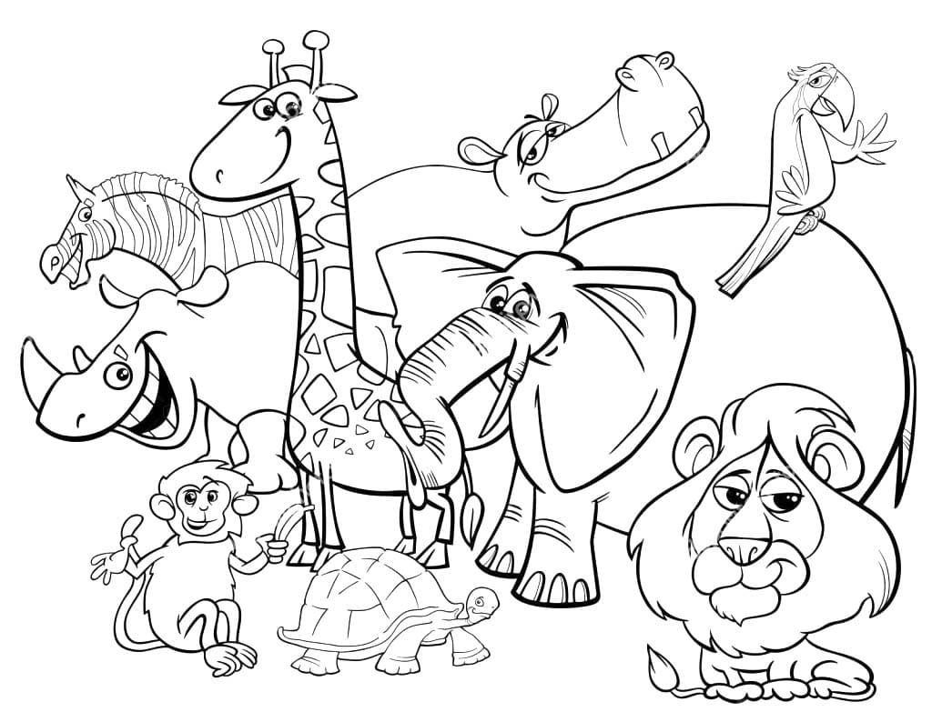 Desenhos de Desenhar Safari 3 para colorir