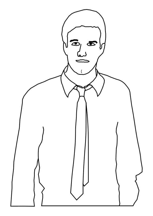 Desenhos de Desenhar gravata fácil para crianças para colorir