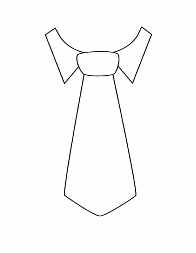 Desenhos de Desenhar gravata muito simples para colorir