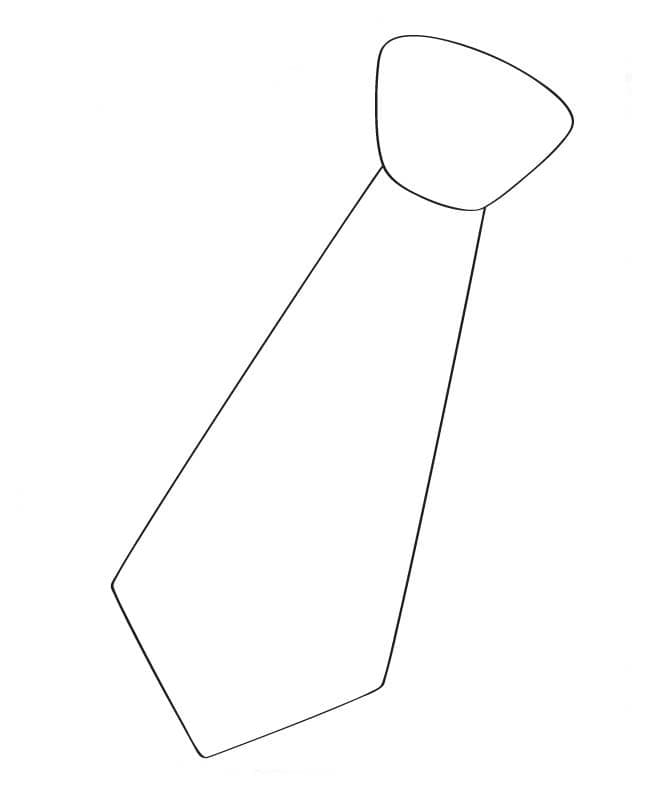 Desenhos de Desenhar gravata simples para crianças para colorir