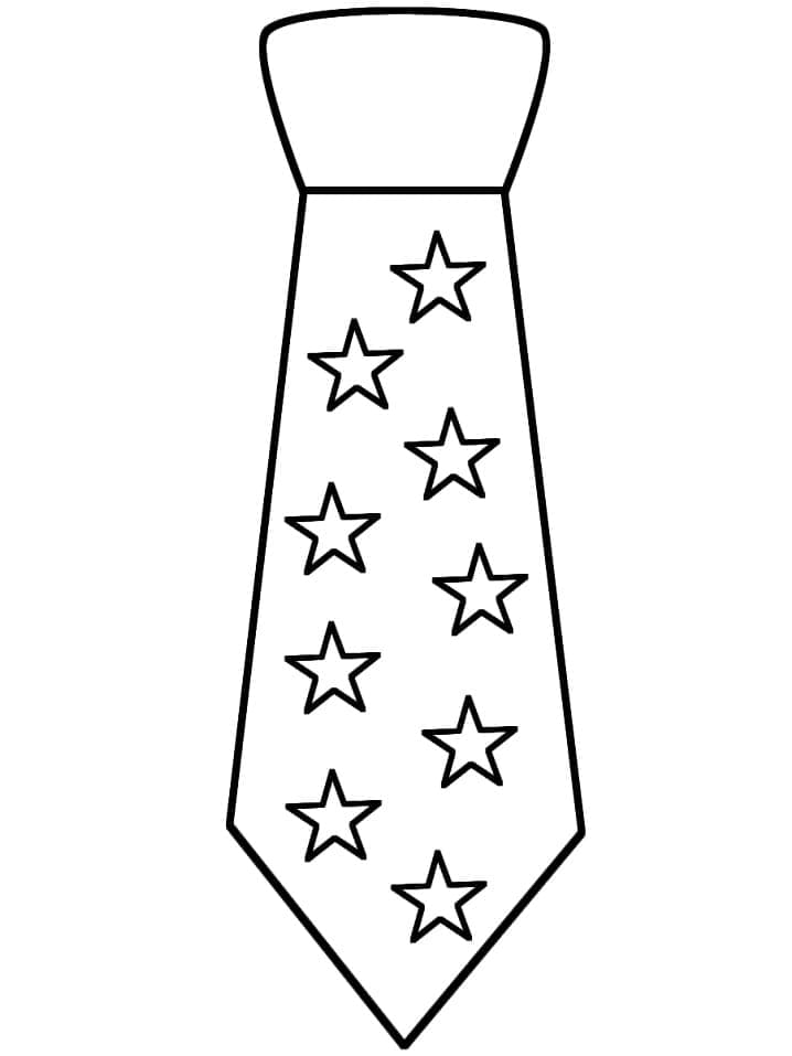 Desenhos de Desenhar gravata simples para colorir