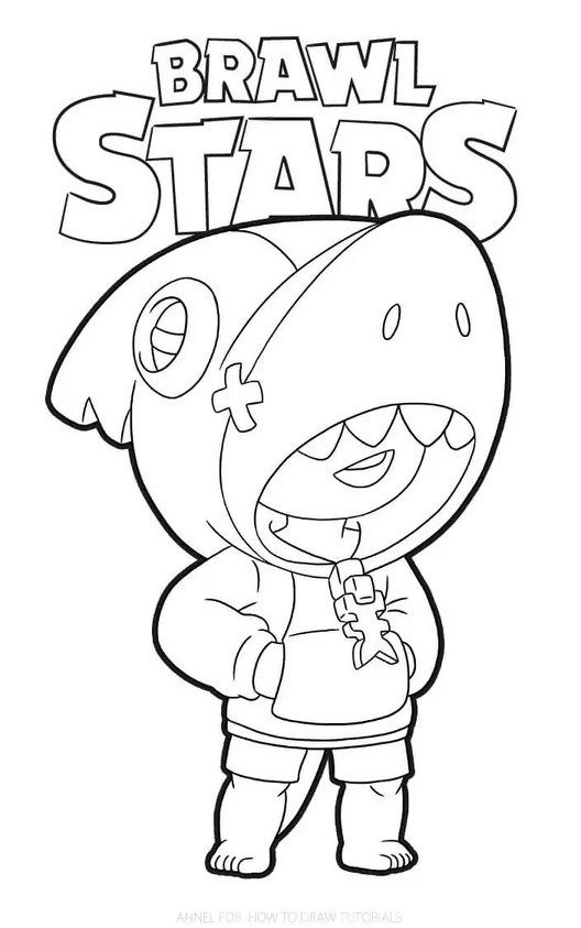 Desenhos de Desenhar imagem do Leon Brawl Stars para colorir