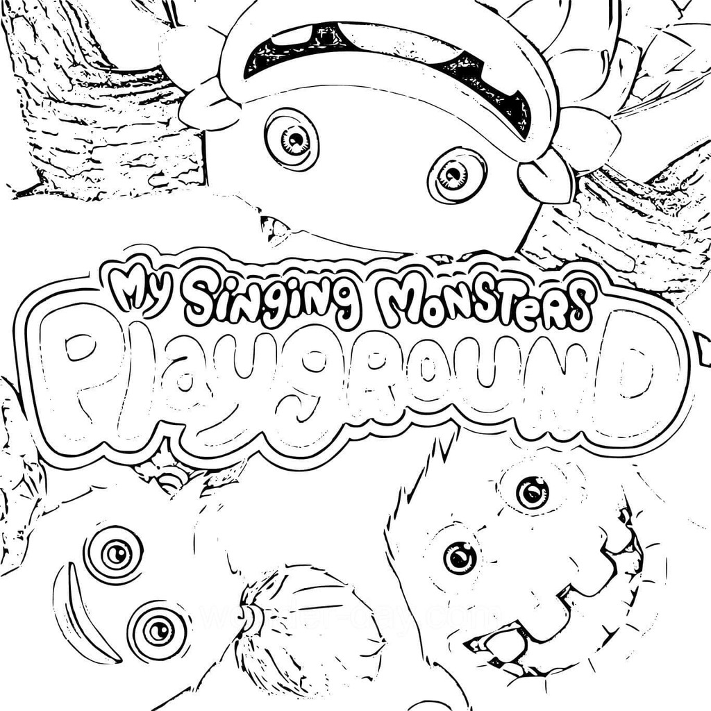 Desenhos de Desenhar impressão My Singing Monsters para colorir