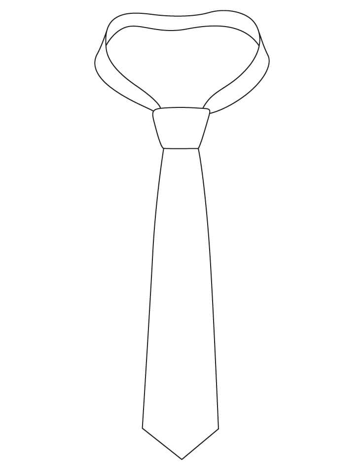Desenhos de Desenhar simples gravata para colorir