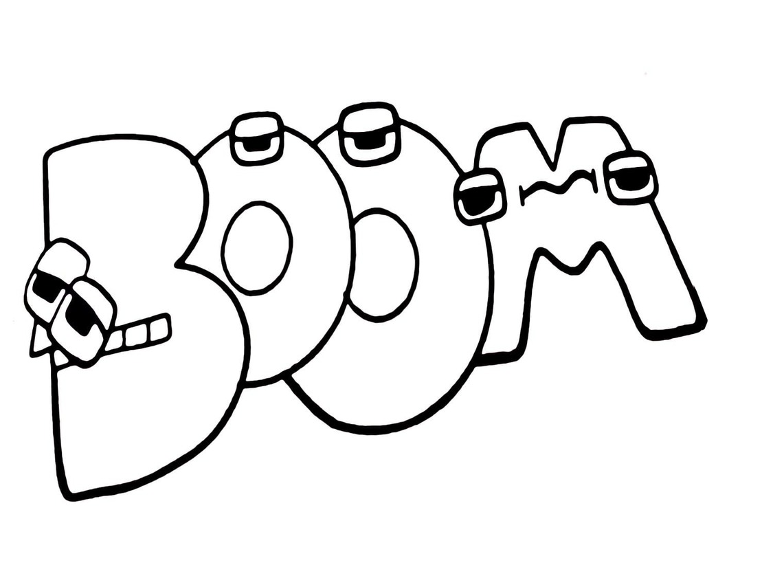Desenhos de Desenhe Alphabet Lore BOOM para colorir