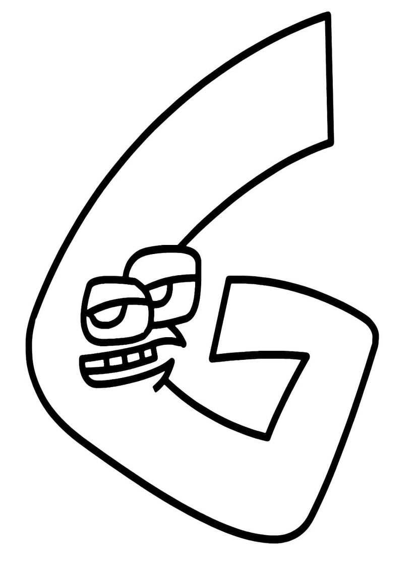 Desenhos de Desenhe Alphabet Lore G para colorir