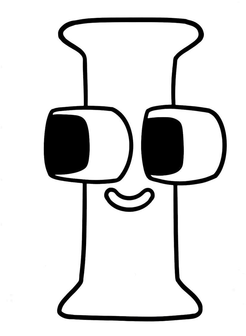 Desenhos de Desenhe Alphabet Lore I para colorir