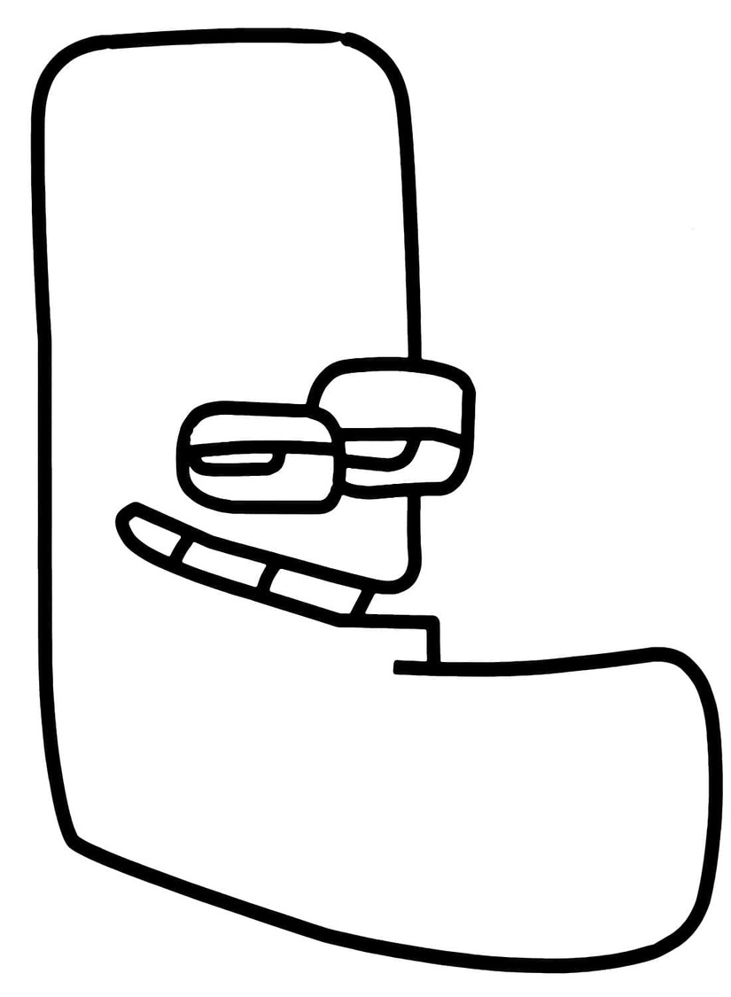 Desenhos de Desenhe Alphabet Lore L para colorir