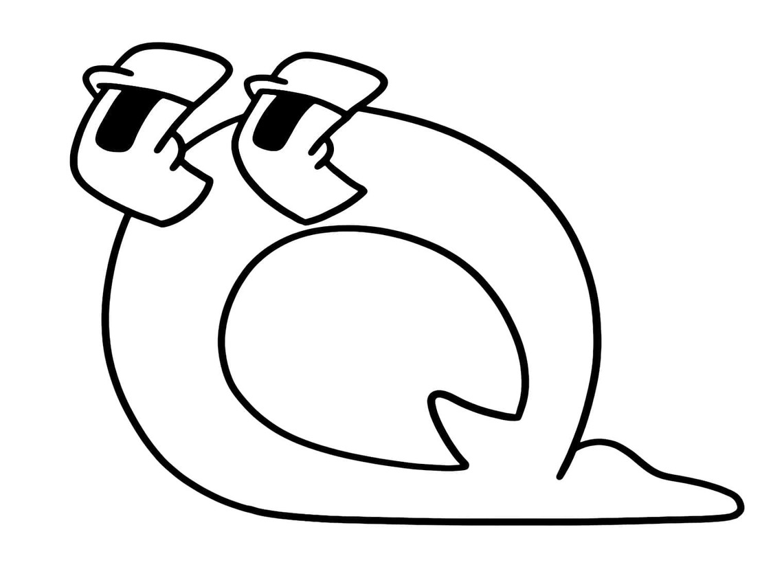 Desenhos de Desenhe Alphabet Lore Q para colorir