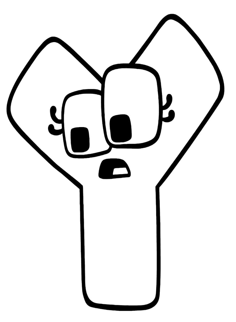Desenhos de Desenhe Alphabet Lore Y para colorir