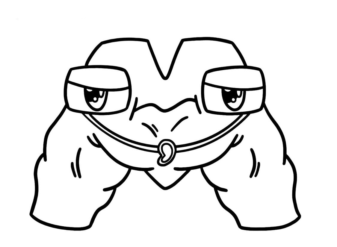 Desenhos de Desenhe Alphabet Lore carta M para colorir