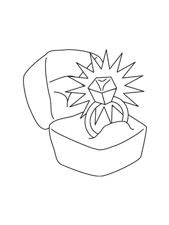 Desenhos de Desenhe Anel gratuita para colorir