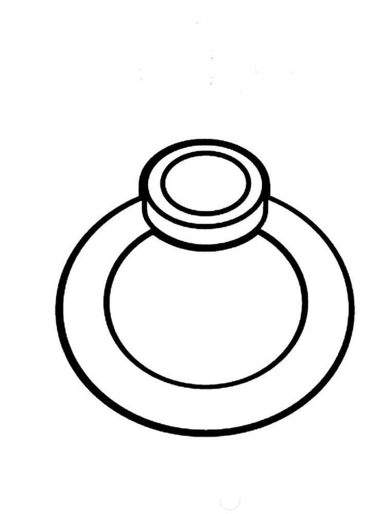 Desenhos de Desenhe Anel para crianças para colorir
