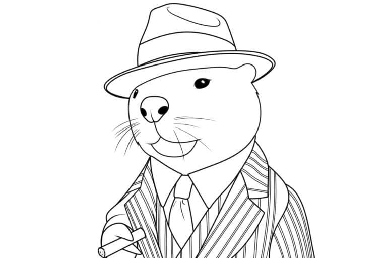 Desenhos de Desenhe Brainrot Bobrito Bandito para colorir