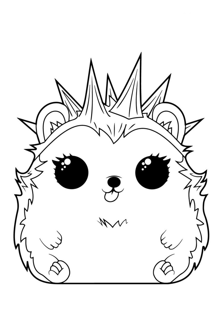 Desenhos de Desenhe Chikis Rare Pet Hedgehog LOL Pets para colorir
