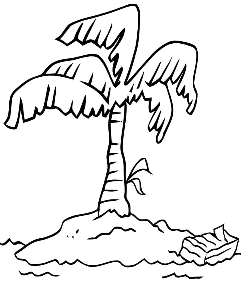 Desenhos de Desenhe Ilha grátis para crianças para colorir