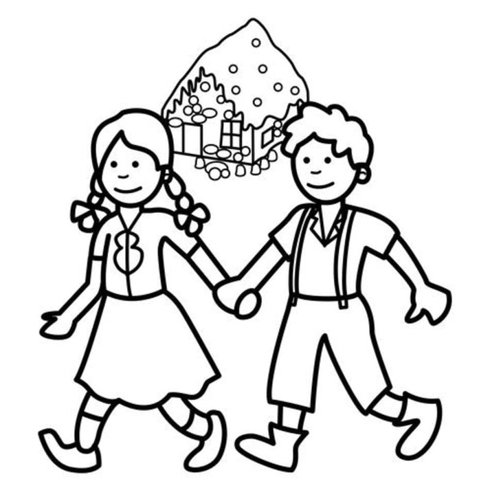 João e Maria Para Colorir