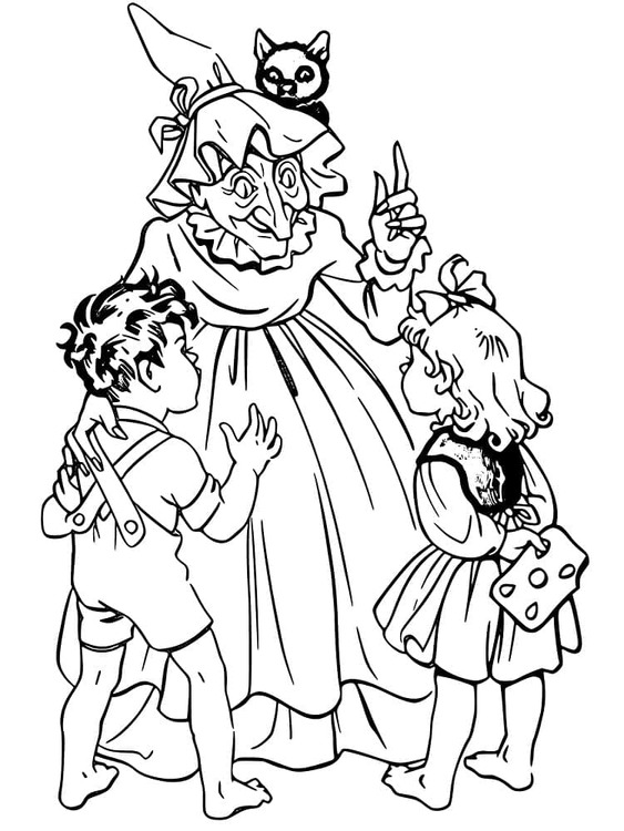 Desenhos de Desenhe João e Maria grátis para crianças para colorir