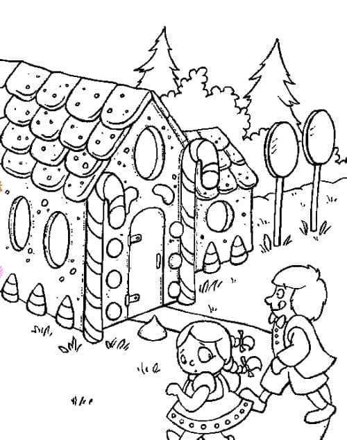 Desenhos de Desenhe João e Maria para imprimir para colorir