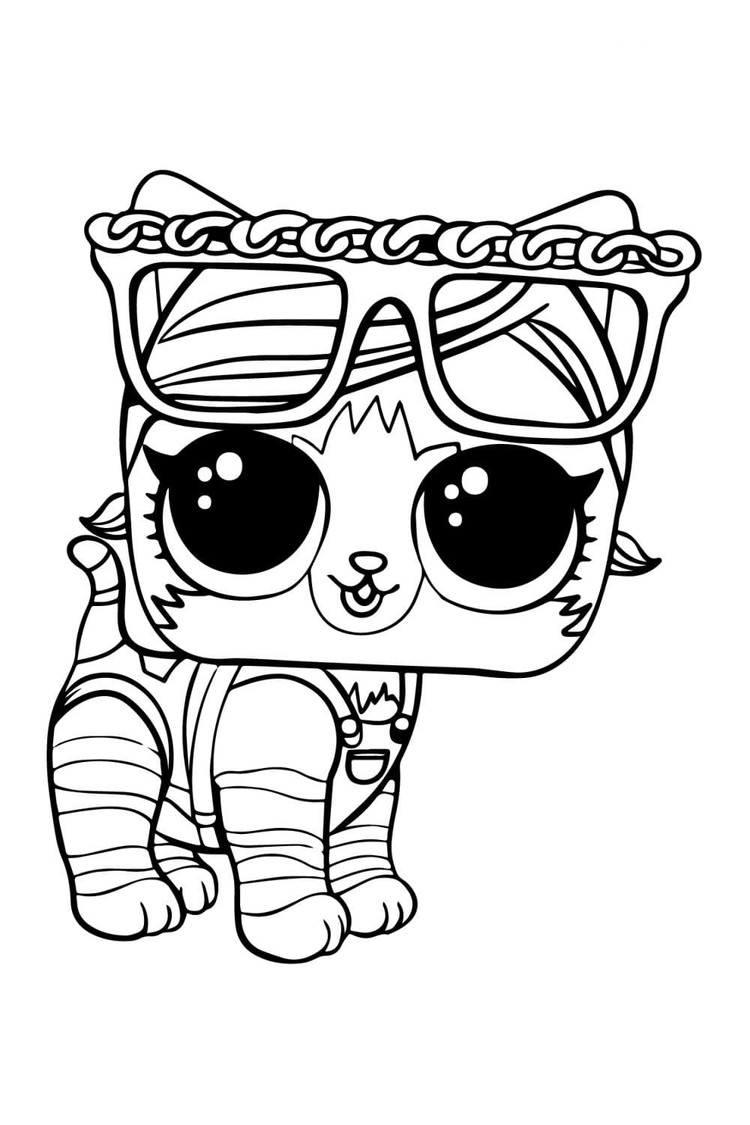 Desenhos de Desenhe Kitten LOL Pets para colorir