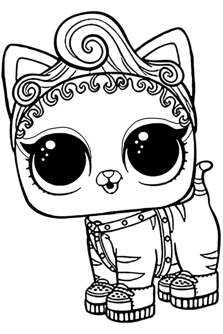 Desenhos de Desenhe Kitten Moore LOL Pets para colorir