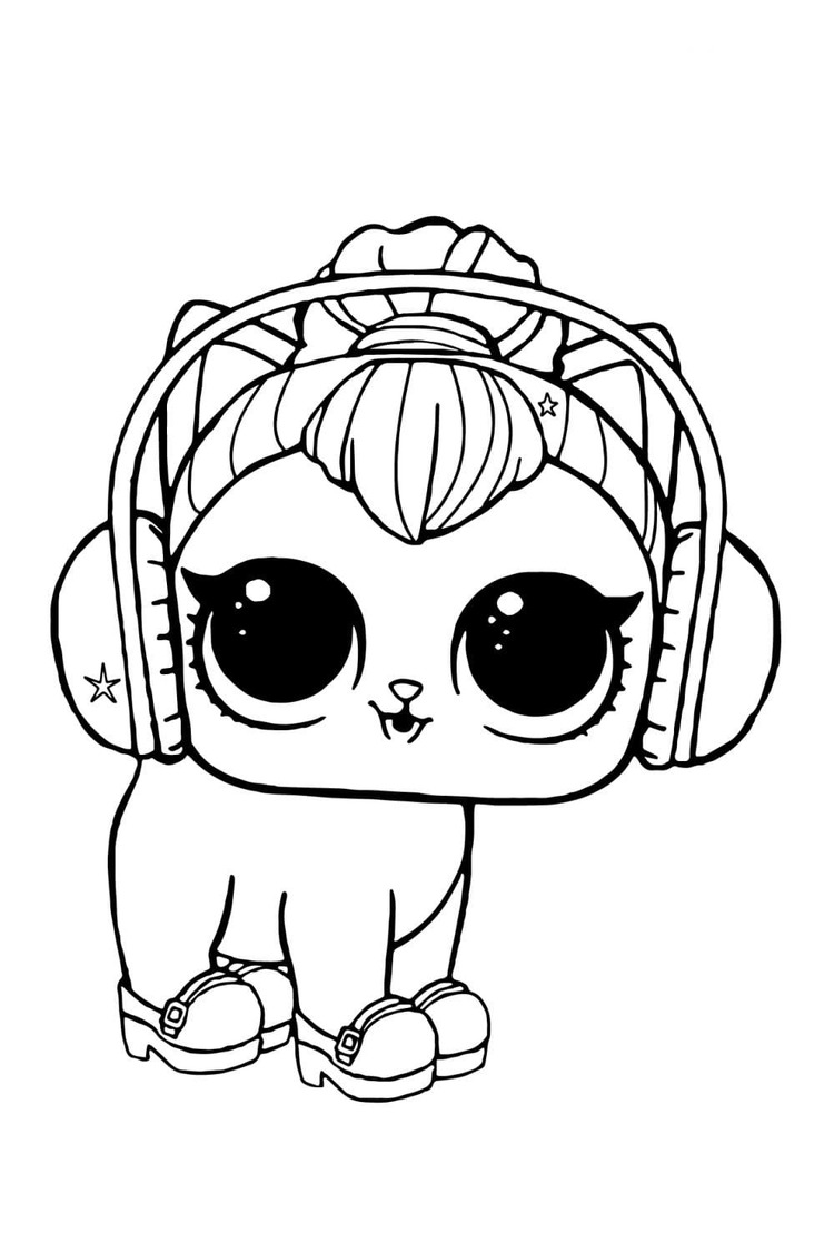 Desenhos de Desenhe Kitty de LOL Pets para colorir