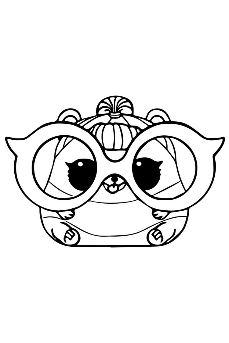 Desenhos de Desenhe LOL Pets fofo Hamster para colorir