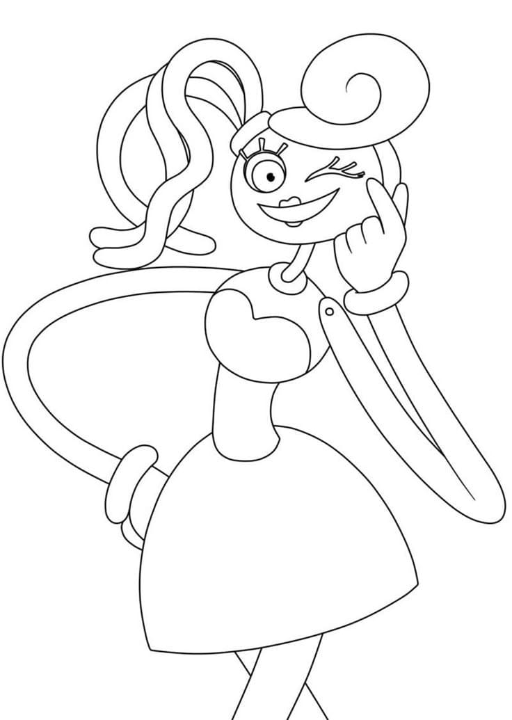Desenhos de Desenhe Mommy Long Legs 2 para colorir