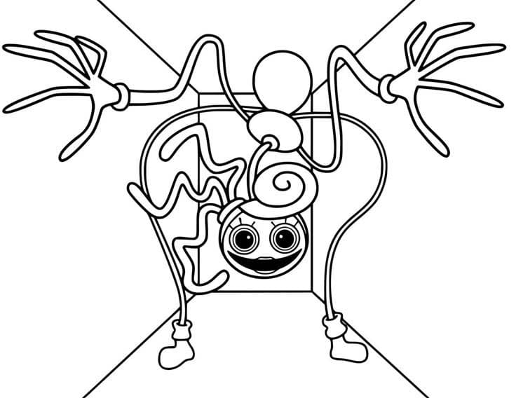 Desenhos de Desenhe Mommy Long Legs 4 para colorir