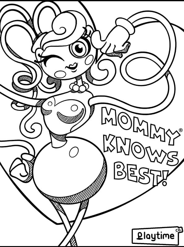 Desenhos de Desenhe Mommy Long Legs 6 para colorir