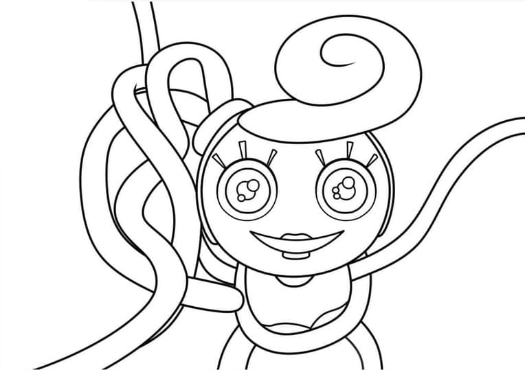 Desenhos de Desenhe Mommy Long Legs muito básico para colorir