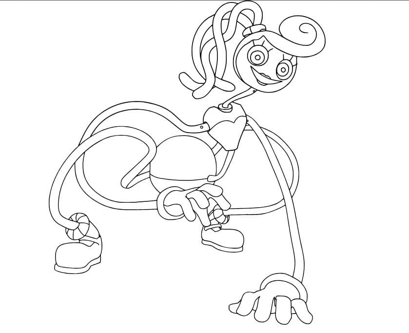 Desenhos de Desenhe Mommy Long Legs simples para colorir
